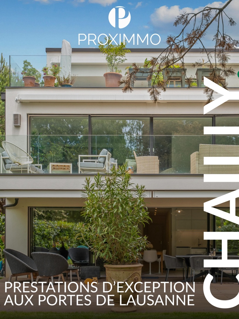 💚 𝐔𝐍 𝐀𝐏𝐏𝐀𝐑𝐓𝐄𝐌𝐄𝐍𝐓 𝐃’𝐄𝐗𝐂𝐄𝐏𝐓𝐈𝐎𝐍 À 𝐂𝐇𝐀𝐈𝐋𝐋𝐘 🤩🔑

À quelques minutes seulement du centre de Lausanne, au sein d’une petite résidence contemporaine et confidentielle, cet élégant appartement de 5.5 pièces réunit tous les atouts d’un bien d’exception. 😉🍀

Prestations haut de gamme, volumes généreux, luminosité remarquable et espaces extérieurs uniques en font une adresse privilégiée.✨🤩

Un véritable écrin de verdure, particulièrement rare à proximité immédiate du centre-ville, où chaque espace a été pensé pour profiter pleinement d’un art de vivre aussi raffiné que convivial. 🌳☀️

Une opportunité rare pour celles et ceux qui recherchent un cadre de vie unique aux portes de Lausanne. 🍃

🤗 Et si votre prochain coup de cœur se trouvait ici ?

Pour plus d’informations, Chloé se tient à votre disposition :

Chloé Gonon
chloe@proximmo.ch
+41 79 601 67 81

Place Bel-Air 1
13e étage / Tour Bel-Air
CH - 1003 Lausanne

@proximmo_luxury 🔑🇨🇭

#proximmo #lausanne #luxuryrealestate #immobilier