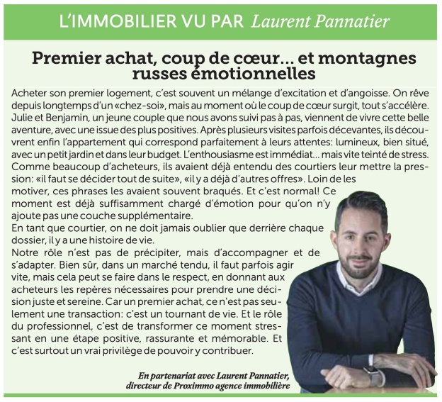 🏡 𝐏𝐫𝐞𝐦𝐢𝐞𝐫 𝐚𝐜𝐡𝐚𝐭 : 𝐞𝐧𝐭𝐫𝐞 𝐜𝐨𝐮𝐩 𝐝𝐞 𝐜œ𝐮𝐫 𝐞𝐭 𝐞́𝐦𝐨𝐭𝐢𝐨𝐧𝐬 ☺️

Acheter son logement, ce n’est pas qu’une question de budget. C’est un moment fort, souvent chargé d’excitation… et de stress.

En tant que courtier, notre rôle n’est pas de précipiter une décision, mais d’accompagner, de rassurer et de donner les bons repères pour un choix qui vous ressemble. 😇

Parce qu’un achat immobilier, c’est avant tout un tournant de vie, et que derrière chaque transaction, il y a des histoires de vie. 😉

À lire ici 👇

PROXIMMO Agence Immobilière
PROXIMMO LUXURY 🔑🇨🇭

@lausannecites 

#proximmo #article #immobilier #realestate #icionvend
