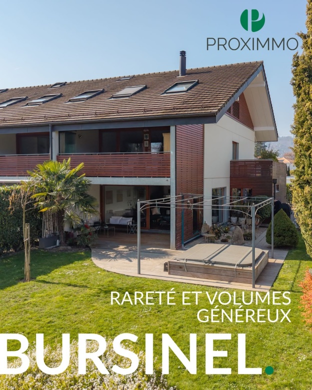💚 𝐔𝐍 𝐄𝐌𝐏𝐋𝐀𝐂𝐄𝐌𝐄𝐍𝐓 𝐏𝐑𝐈𝐕𝐈𝐋𝐄́𝐆𝐈𝐄́ 𝐀𝐔 𝐂Œ𝐔𝐑 𝐃𝐄 𝐋𝐀 𝐂𝐎̂𝐓𝐄 🏡😍

Découvrez un bien rare situé dans l’une des communes les plus prisées de La Côte, où lumière, volumes généreux et grand jardin s’unissent parfaitement. 

Située dans un environnement résidentiel calme et verdoyant à Bursinel, cette villa mitoyenne d’angle offre un cadre de vie privilégié entre lac et campagne, idéal pour une famille en quête de confort et de sérénité.✨

🔑 Villa mitoyenne d’env. 250 m²
🏡 5 chambres
🛁 3 salles de bains 
🌳 Jardin d’env. 350 m²

👉🏼 https://proximmo.ch/fr/acheter/bien-1321016994

🤗 Prenons le temps de découvrir ensemble ce lieu d’exception. Tout simplement.

Pour plus d’informations, Justin se tient à votre disposition :

Justin Favrod
justin@proximmo.ch
+41 79 525 17 47 

PROXIMMO Agence Immobilière 
Rue de la Morâche 7
CH - 1260 Nyon 

#proximmo #realestate #immobilier #vente #icionvend