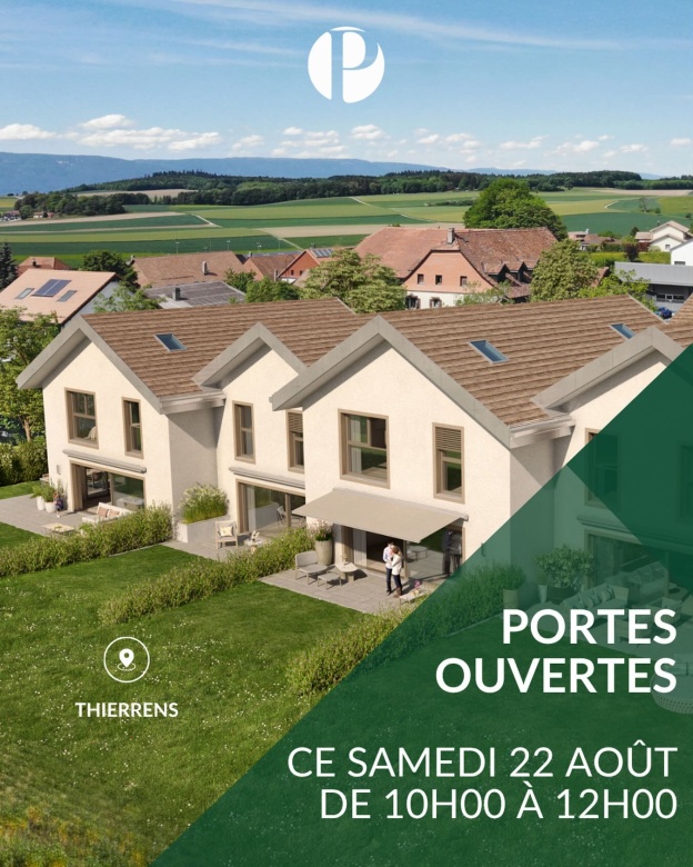 📣🏡 𝐑𝐄𝐍𝐃𝐄𝐙-𝐕𝐎𝐔𝐒 À 𝐓𝐇𝐈𝐄𝐑𝐑𝐄𝐍𝐒 𝐂𝐄 𝐒𝐀𝐌𝐄𝐃𝐈 𝟐𝟐 𝐀𝐎Û𝐓 ! 🔑✨

Envie de découvrir un nouveau lieu de vie au cœur du Gros-de-Vaud ? Nous vous accueillons ce samedi 22 août pour vous présenter un magnifique projet de villas contemporaines à Thierrens. 🌳😍

💥 Une belle opportunité pour celles et ceux qui souhaitent devenir propriétaires d’une villa neuve, dans un cadre verdoyant et paisible, tout en restant à proximité d’Yverdon-les-Bains et d’Echallens.

𝐔𝐧 𝐩𝐫𝐨𝐣𝐞𝐭 𝐩𝐞𝐧𝐬é 𝐩𝐨𝐮𝐫 𝐩𝐫𝐨𝐟𝐢𝐭𝐞𝐫 𝐩𝐥𝐞𝐢𝐧𝐞𝐦𝐞𝐧𝐭 𝐝𝐞 𝐯𝐨𝐭𝐫𝐞 𝐪𝐮𝐨𝐭𝐢𝐝𝐢𝐞𝐧 :

🌳 Un environnement calme et verdoyant, idéal pour profiter d’une vraie qualité de vie.

🏡 Seulement 6 villas contemporaines, avec de beaux volumes et des prestations soignées.

☀️ De généreux espaces de vie baignés de lumière naturelle, ouverts sur leur environnement.

🚀 Et surtout : le permis de construire est déjà en force !

📅 𝐏𝐨𝐫𝐭𝐞𝐬 𝐎𝐮𝐯𝐞𝐫𝐭𝐞𝐬
👉🏼 Samedi 22 août, de 10h00 à 12h00

🤗 Venez nous rencontrer sur place, découvrir le projet et vous projeter dans votre future villa !

PROXIMMO Agence Immobilière
Route de Lausanne 35
1040 Echallens

Tour Bel-Air, Place Bel-Air 1
1003 Lausanne

#proximmo #grosdevaud #thierrens #projetneuf
