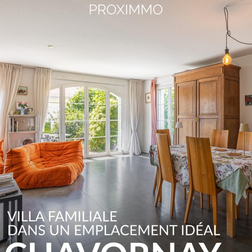 😍𝐋𝐄 𝐂𝐀𝐃𝐑𝐄 𝐃𝐄 𝐕𝐈𝐄 𝐈𝐃𝐄́𝐀𝐋 𝐏𝐎𝐔𝐑 𝐕𝐎𝐓𝐑𝐄 𝐅𝐀𝐌𝐈𝐋𝐋𝐄 🏡✨

Et si votre prochain chapitre commençait ici ?

Au cœur de Chavornay, cette belle villa jumelée de 5,5 pièces offre un équilibre parfait entre sérénité, confort et praticité. 🤩💥

Dans un environnement résidentiel apprécié, elle permet de profiter d’un quotidien où tout est à portée de main : écoles, commerces, gare CFF et accès autoroutiers se trouvent à quelques minutes seulement. 😉🍀

Pensée pour accompagner chaque moment de vie, cette propriété séduit par ses volumes lumineux, ses espaces fonctionnels et son atmosphère chaleureuse. 🔑

Une adresse où la qualité de vie prend tout son sens, à seulement quelques minutes de Lausanne et d’Yverdon-les-Bains. 🚀😊

🤗 Prenons le temps de découvrir ensemble cette belle opportunité. Tout simplement.

Pour plus d’informations, Julien se tient à votre disposition :

Julien Sanchez
julien@proximmo.ch
+41 76 690 16 78

PROXIMMO Agence Immobilière
Route de Lausanne 35
1040 Echallens

#immobilier #chavornay #villa #villafamiliale #proximmo icionvend