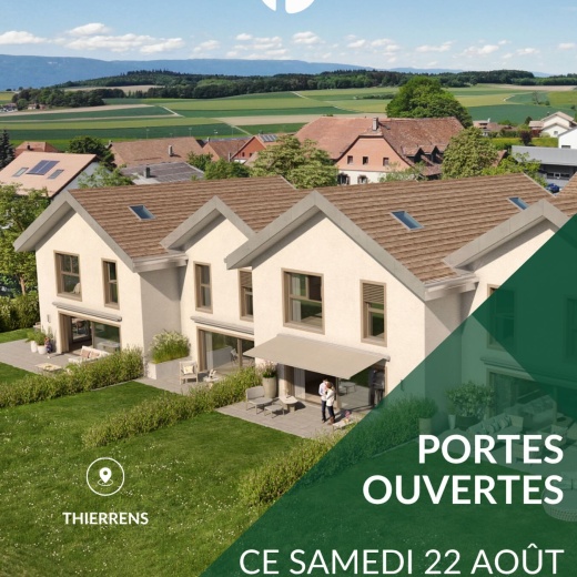 📣🏡 𝐑𝐄𝐍𝐃𝐄𝐙-𝐕𝐎𝐔𝐒 À 𝐓𝐇𝐈𝐄𝐑𝐑𝐄𝐍𝐒 𝐂𝐄 𝐒𝐀𝐌𝐄𝐃𝐈 𝟐𝟐 𝐀𝐎Û𝐓 ! 🔑✨

Envie de découvrir un nouveau lieu de vie au cœur du Gros-de-Vaud ? Nous vous accueillons ce samedi 22 août pour vous présenter un magnifique projet de villas contemporaines à Thierrens. 🌳😍

💥 Une belle opportunité pour celles et ceux qui souhaitent devenir propriétaires d’une villa neuve, dans un cadre verdoyant et paisible, tout en restant à proximité d’Yverdon-les-Bains et d’Echallens.

𝐔𝐧 𝐩𝐫𝐨𝐣𝐞𝐭 𝐩𝐞𝐧𝐬é 𝐩𝐨𝐮𝐫 𝐩𝐫𝐨𝐟𝐢𝐭𝐞𝐫 𝐩𝐥𝐞𝐢𝐧𝐞𝐦𝐞𝐧𝐭 𝐝𝐞 𝐯𝐨𝐭𝐫𝐞 𝐪𝐮𝐨𝐭𝐢𝐝𝐢𝐞𝐧 :

🌳 Un environnement calme et verdoyant, idéal pour profiter d’une vraie qualité de vie.

🏡 Seulement 6 villas contemporaines, avec de beaux volumes et des prestations soignées.

☀️ De généreux espaces de vie baignés de lumière naturelle, ouverts sur leur environnement.

🚀 Et surtout : le permis de construire est déjà en force !

📅 𝐏𝐨𝐫𝐭𝐞𝐬 𝐎𝐮𝐯𝐞𝐫𝐭𝐞𝐬
👉🏼 Samedi 22 août, de 10h00 à 12h00

🤗 Venez nous rencontrer sur place, découvrir le projet et vous projeter dans votre future villa !

PROXIMMO Agence Immobilière
Route de Lausanne 35
1040 Echallens

Tour Bel-Air, Place Bel-Air 1
1003 Lausanne

#proximmo #grosdevaud #thierrens #projetneuf