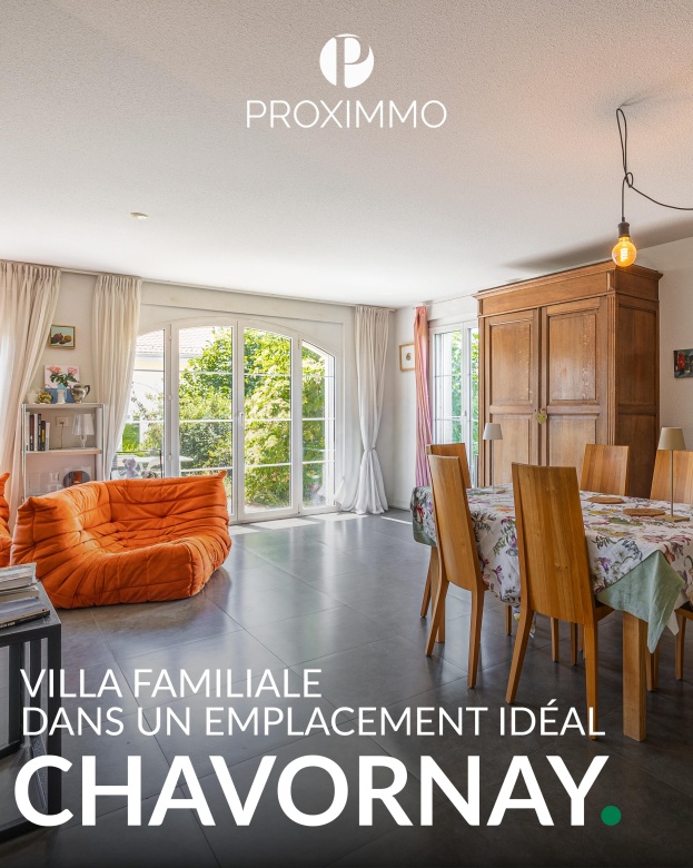 😍𝐋𝐄 𝐂𝐀𝐃𝐑𝐄 𝐃𝐄 𝐕𝐈𝐄 𝐈𝐃𝐄́𝐀𝐋 𝐏𝐎𝐔𝐑 𝐕𝐎𝐓𝐑𝐄 𝐅𝐀𝐌𝐈𝐋𝐋𝐄 🏡✨

Et si votre prochain chapitre commençait ici ?

Au cœur de Chavornay, cette belle villa jumelée de 5,5 pièces offre un équilibre parfait entre sérénité, confort et praticité. 🤩💥

Dans un environnement résidentiel apprécié, elle permet de profiter d’un quotidien où tout est à portée de main : écoles, commerces, gare CFF et accès autoroutiers se trouvent à quelques minutes seulement. 😉🍀

Pensée pour accompagner chaque moment de vie, cette propriété séduit par ses volumes lumineux, ses espaces fonctionnels et son atmosphère chaleureuse. 🔑

Une adresse où la qualité de vie prend tout son sens, à seulement quelques minutes de Lausanne et d’Yverdon-les-Bains. 🚀😊

🤗 Prenons le temps de découvrir ensemble cette belle opportunité. Tout simplement.

Pour plus d’informations, Julien se tient à votre disposition :

Julien Sanchez
julien@proximmo.ch
+41 76 690 16 78

PROXIMMO Agence Immobilière
Route de Lausanne 35
1040 Echallens

#immobilier #chavornay #villa #villafamiliale #proximmo icionvend