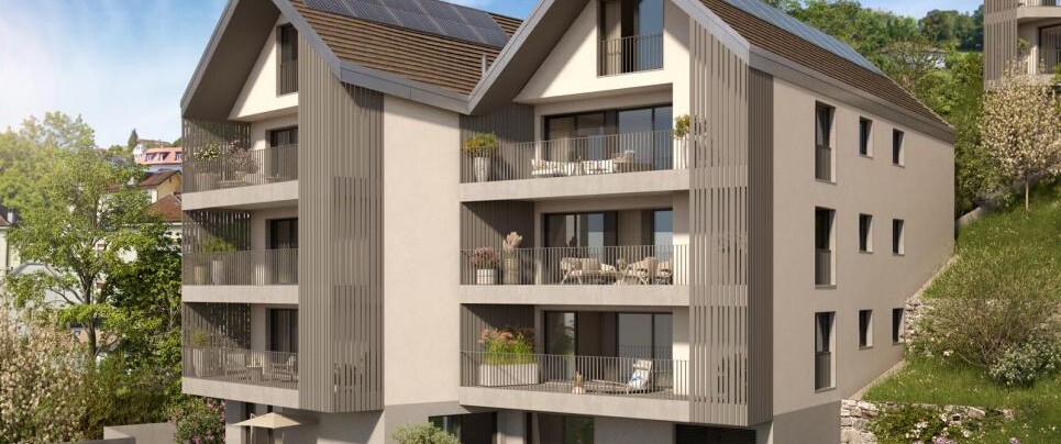 VUE LAC / CHANTIER EN COURS