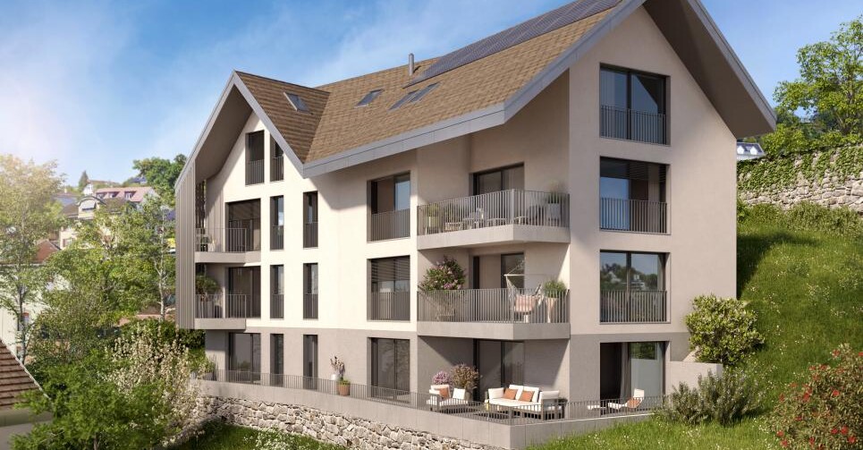 VUE LAC / CHANTIER EN COURS