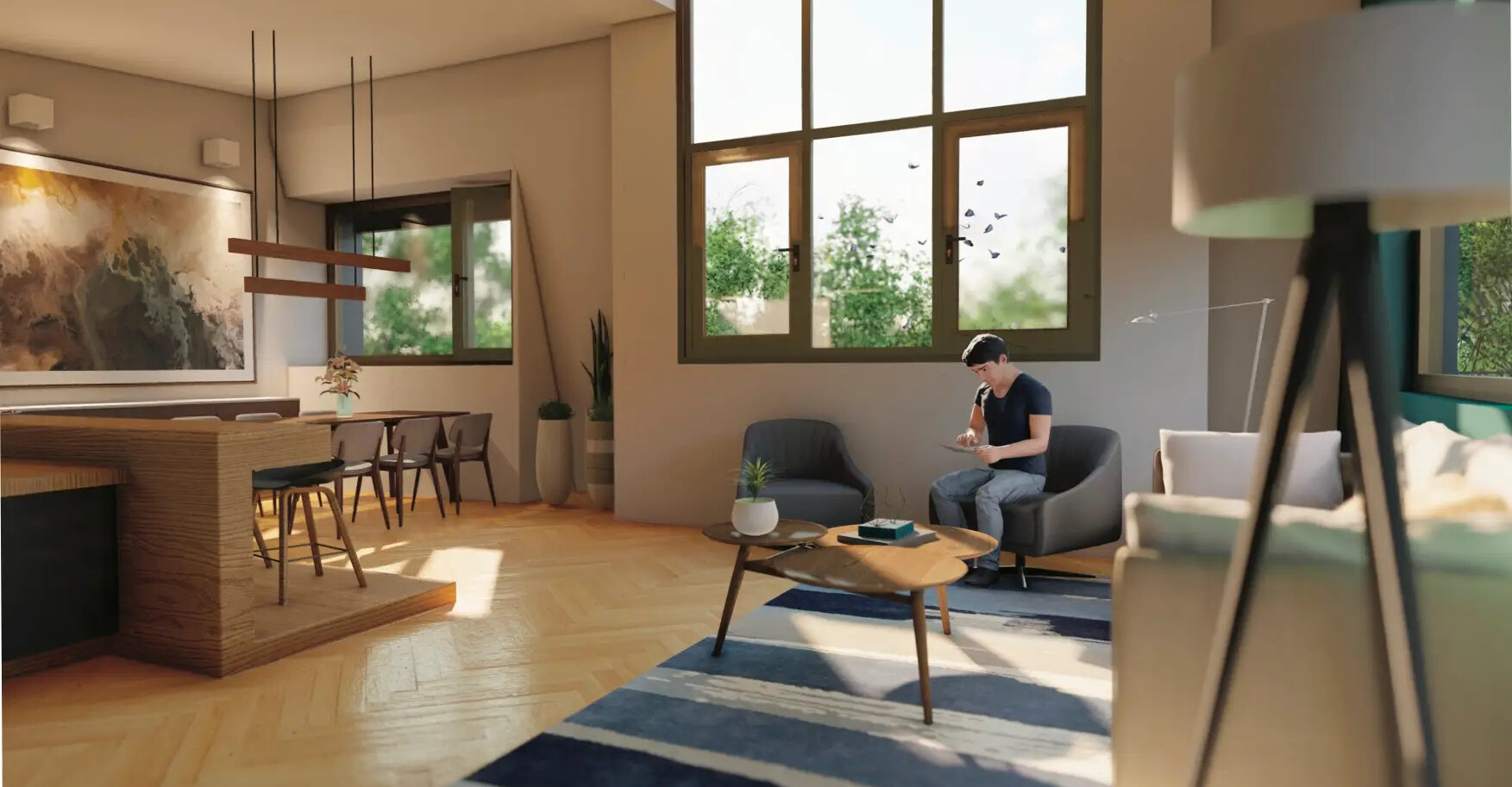 QUARTIER CALME ET VERDOYANT DANS LES HAUTEURS DE LA CHAUX-DE-FONDS 