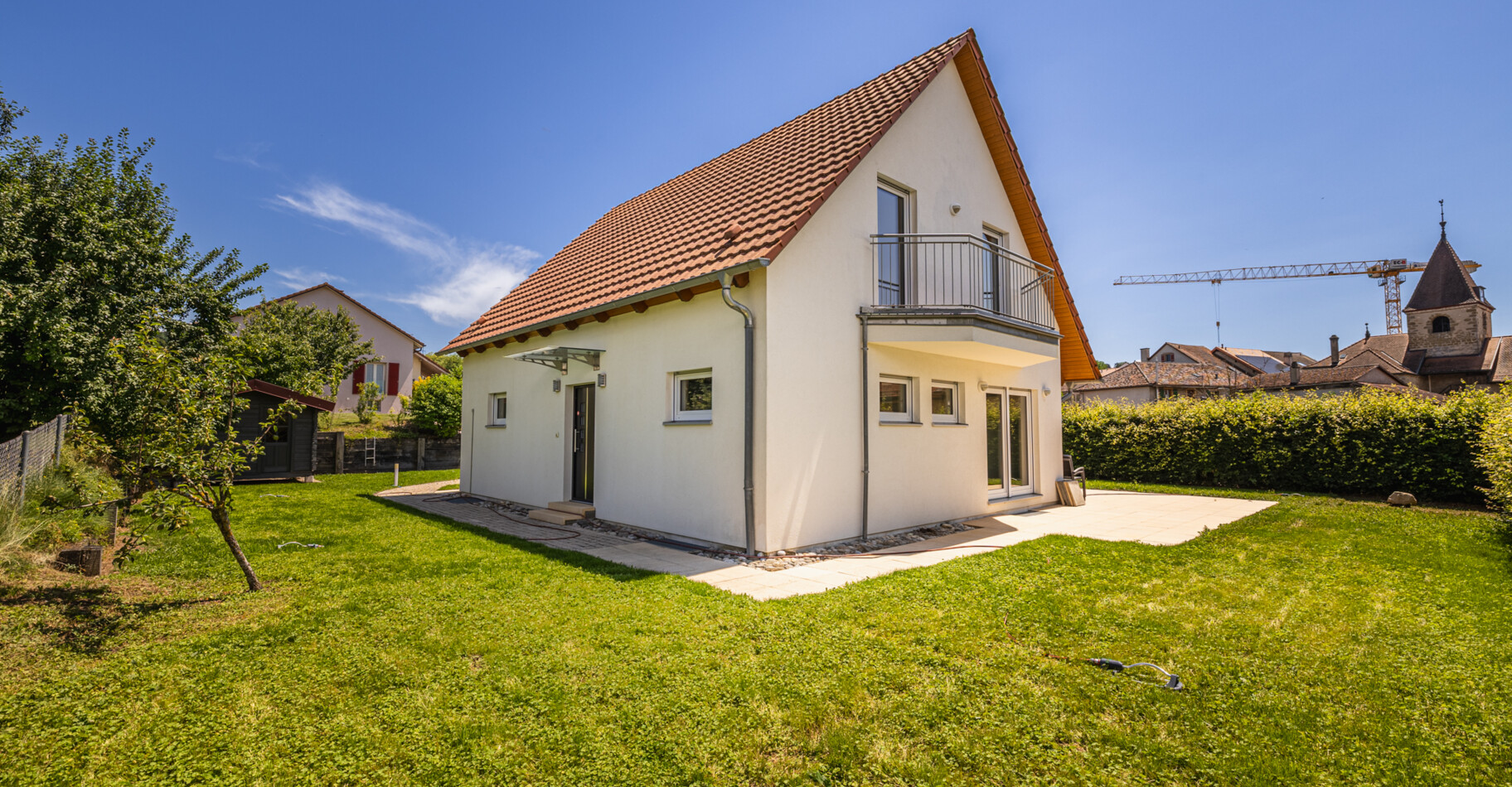 Villa individuelle Minergie 5.5 pièces à Bavois avec jardin, terrasse et garage double