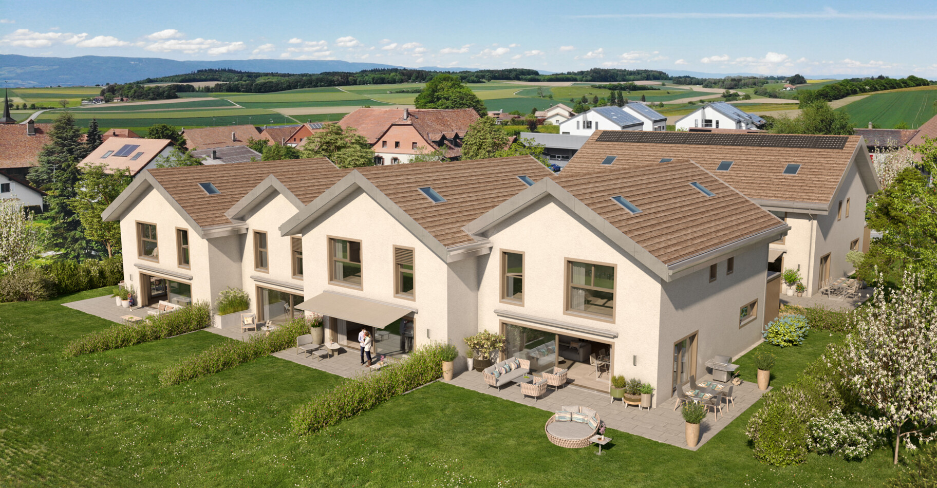 NOUVEAU PROJET DE 6 VILLAS FAMILIALES À THIERRENS AVEC JARDINS !