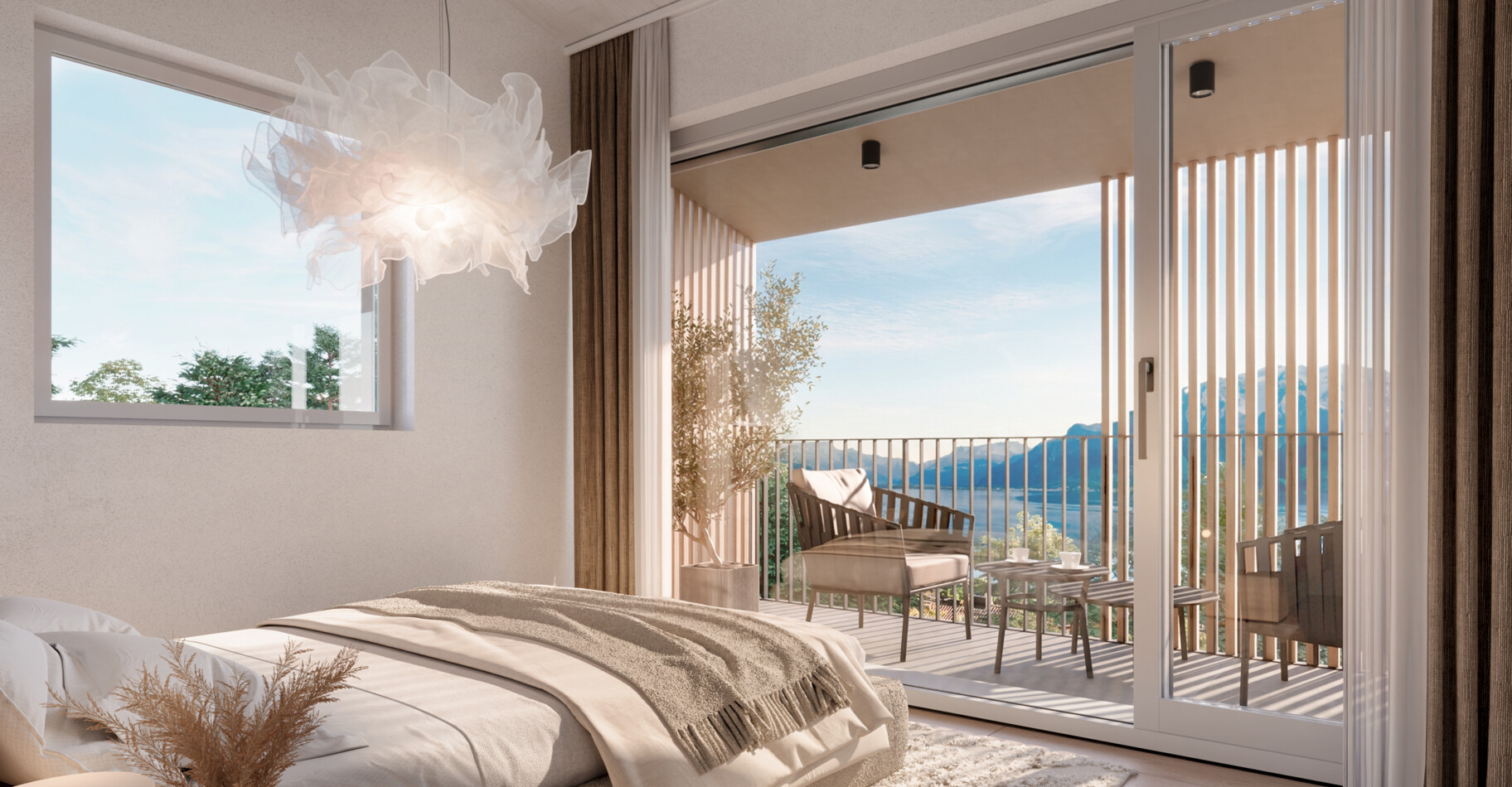 Projet neuf : villas contiguës avec vue panoramique