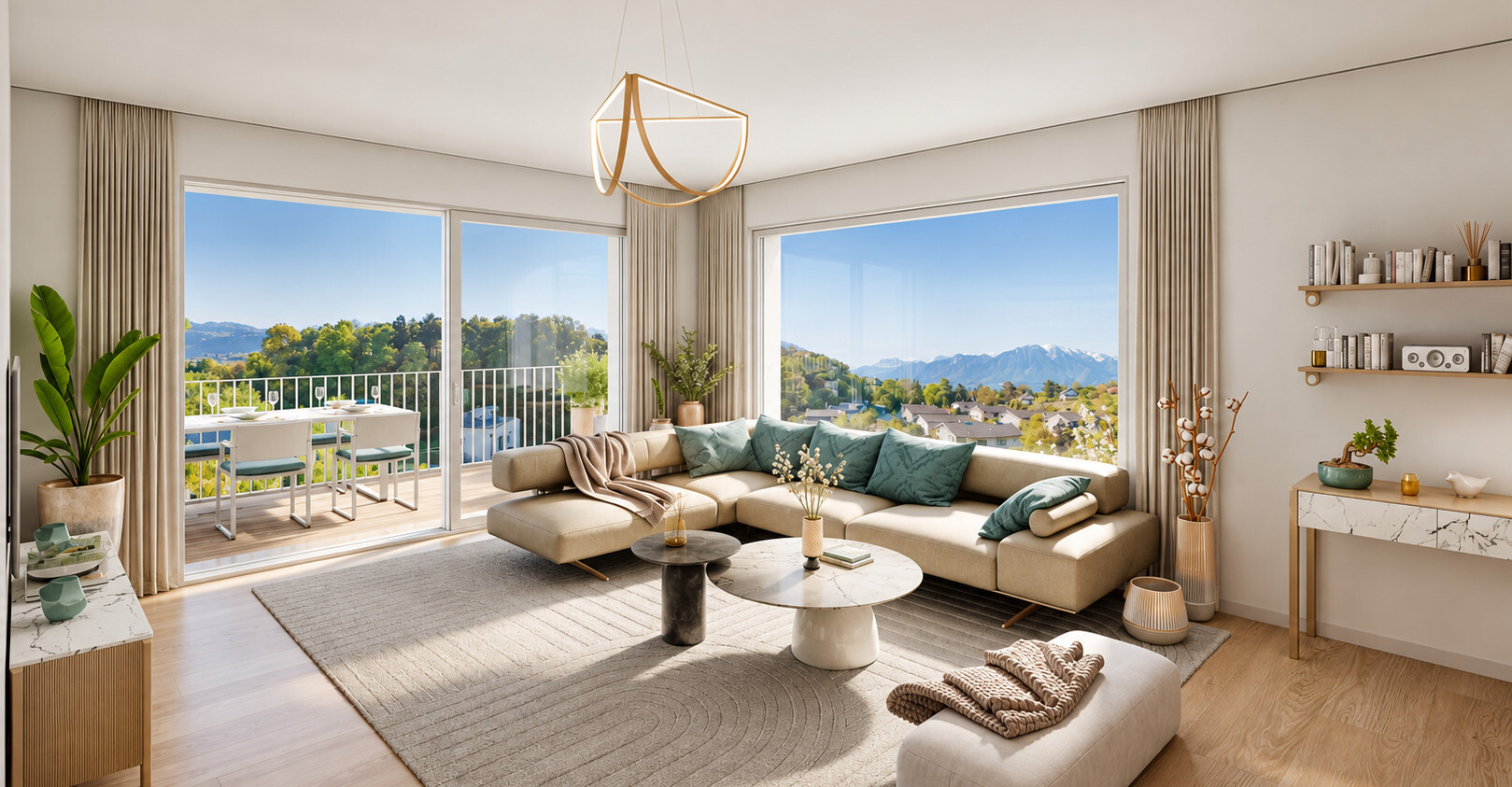 TOUR-DE-PEILZ | 4.5 pièces neuf au rez supérieur avec terrasse & jardin