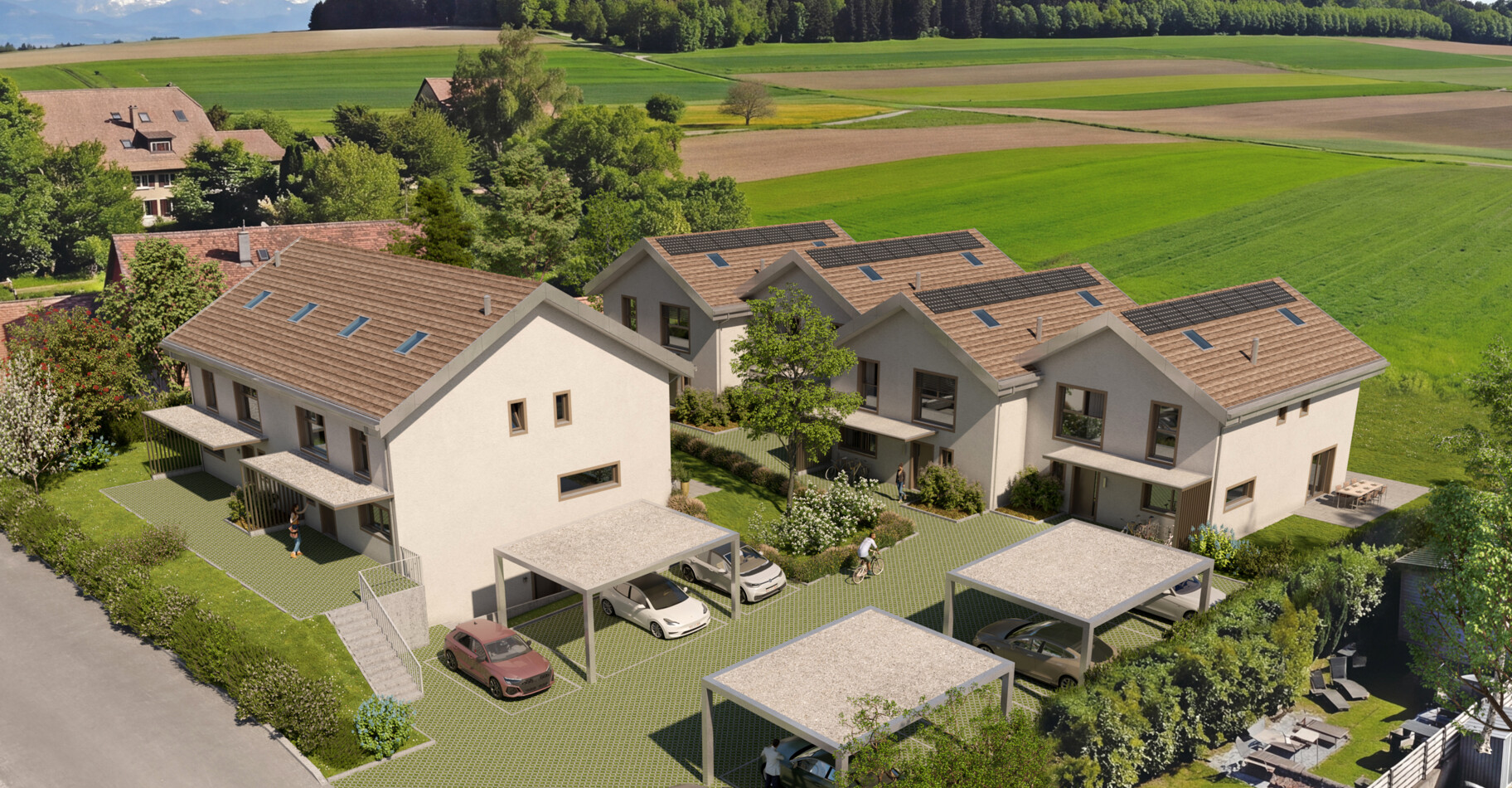 NOUVEAU PROJET DE 6 VILLAS FAMILIALES À THIERRENS AVEC JARDINS !