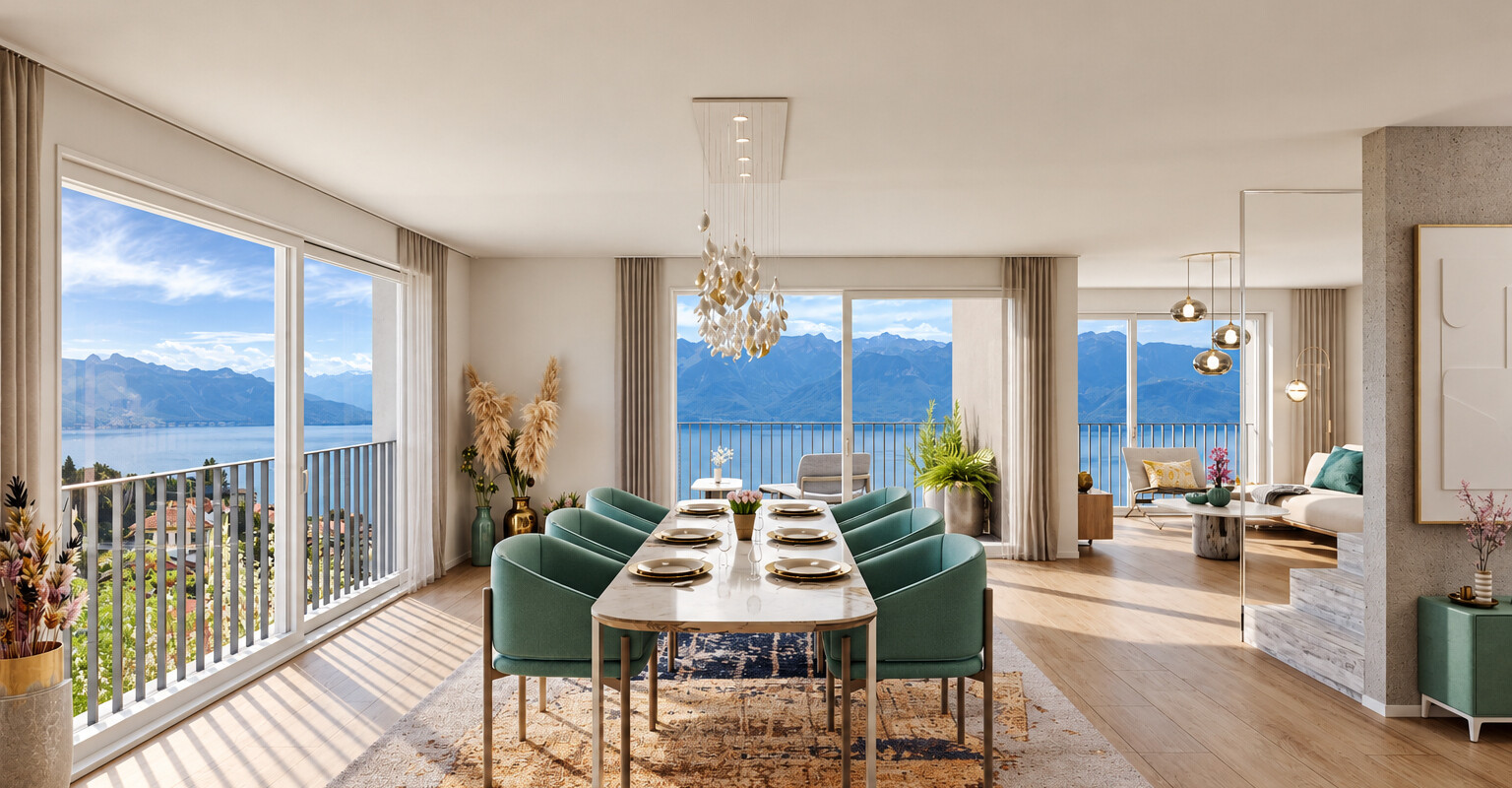 Chexbres – duplex neuf de 5,5 pièces avec vue sur le Léman
