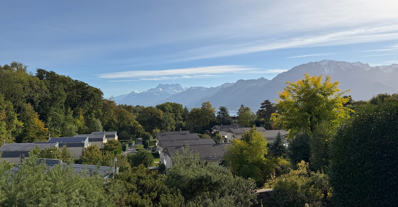 TOUR-DE-PEILZ | 107 m² au 1er étage avec terrasse & jardin