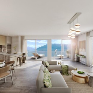 VUE LAC / CHANTIER EN COURS