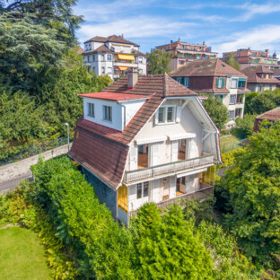 EXCLUSIF À LAUSANNE — MAISON 6PCES, VUE LAC & JARDIN