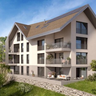 VUE LAC / CHANTIER EN COURS