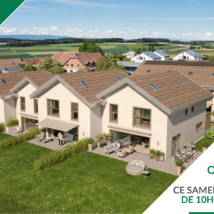 NOUVEAU PROJET DE 6 VILLAS FAMILIALES À THIERRENS AVEC JARDINS !