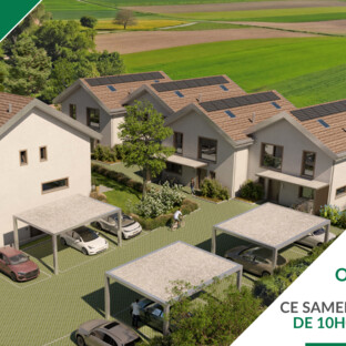 NOUVEAU PROJET DE 6 VILLAS FAMILIALES À THIERRENS AVEC JARDINS !