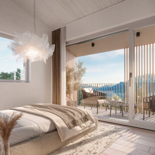 Projet neuf : villas contiguës avec vue panoramique