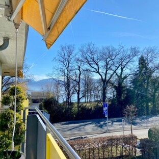 À DEUX PAS DES RIVES — SPACIEUX ATTIQUE AVEC BALCON ET VUE LAC 