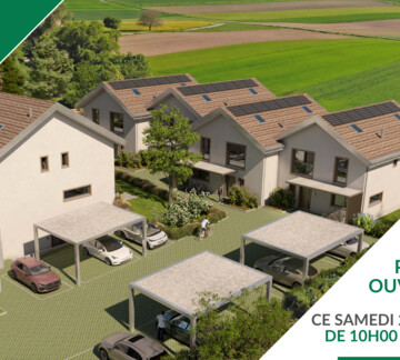 NOUVEAU PROJET DE 6 VILLAS FAMILIALES À THIERRENS AVEC JARDINS !