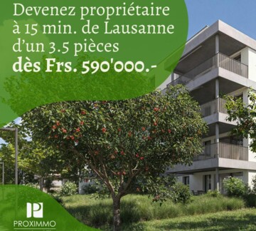NOUVEAU QUARTIER A 15 MIN. DE LAUSANNE !