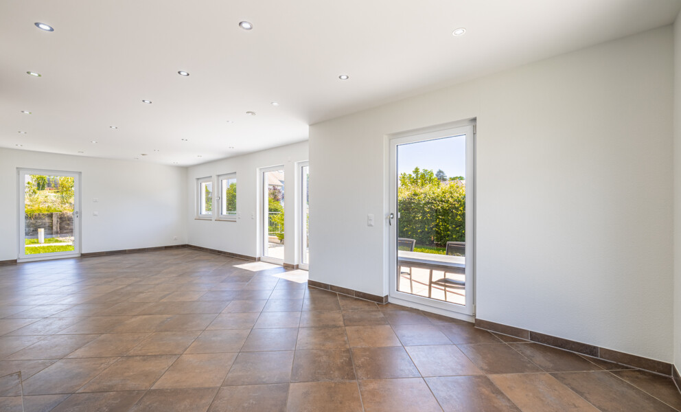 Exclusivité Proximmo - Villa individuelle Minergie 5.5 pièces à Bavois avec jardin, terrasse et garage double