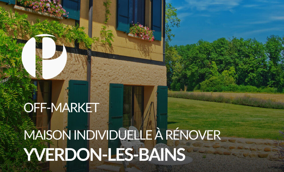 Maison individuelle à rénover à Yverdon-les-Bains