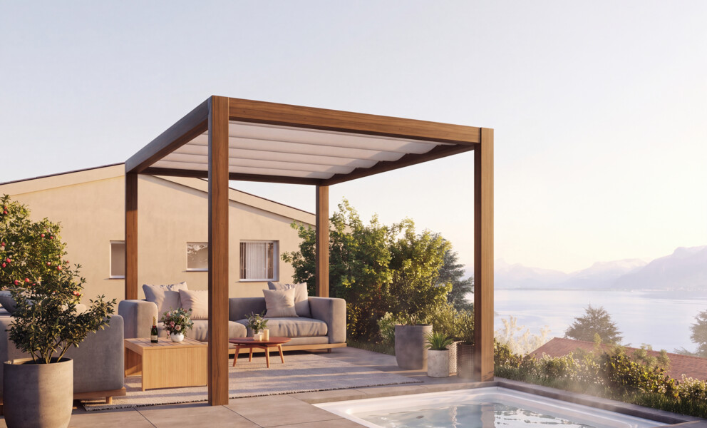 Projet neuf : villas contiguës avec vue panoramique