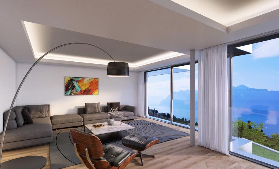 À BELMONT-SUR-LAUSANNE AVEC VUE PANORAMIQUE