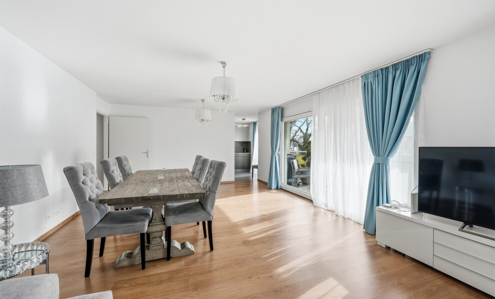 À DEUX PAS DES RIVES — SPACIEUX ATTIQUE AVEC BALCON ET VUE LAC 