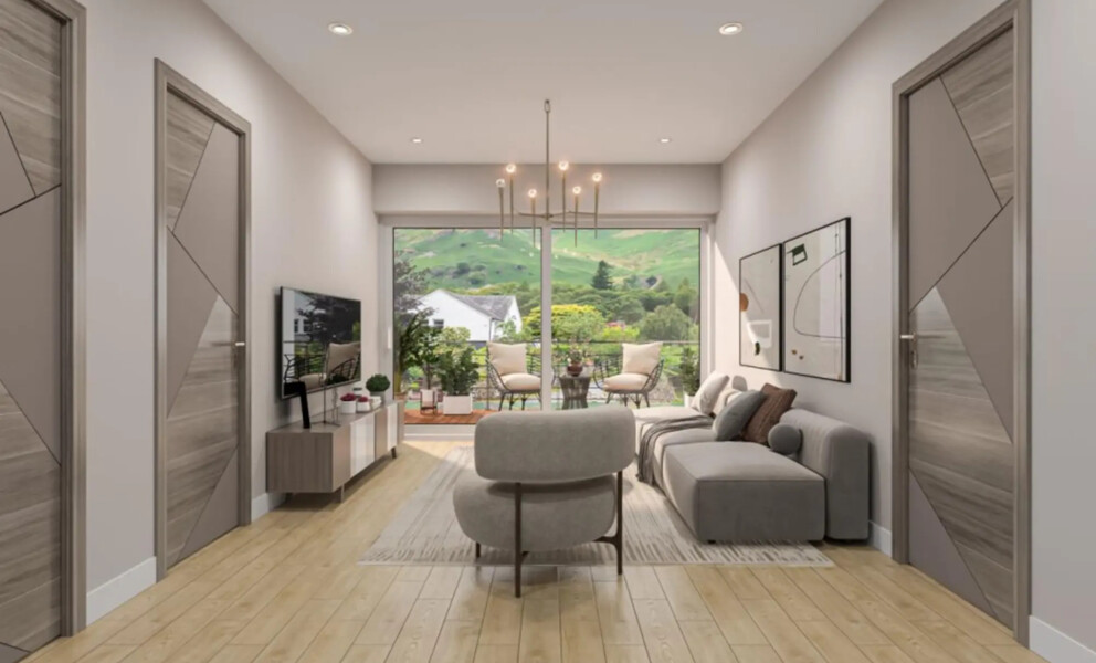 APPARTEMENT-TERRASSE AVEC VUE PLONGEANTE SUR LE LAC !