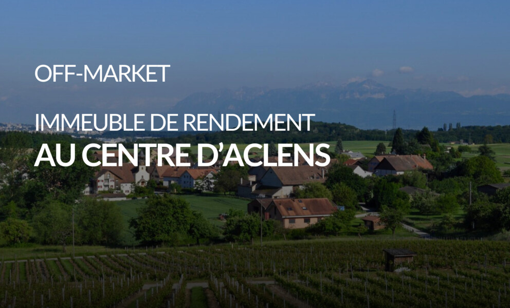 Immeuble de rendement de 3 appartements à vendre à Aclens
