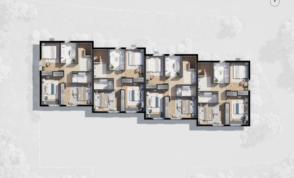 PROJET NEUF - 6 MAISONS A VILLARS-BURQUIN AVEC VUE PLONGEANTE SUR LE LAC !