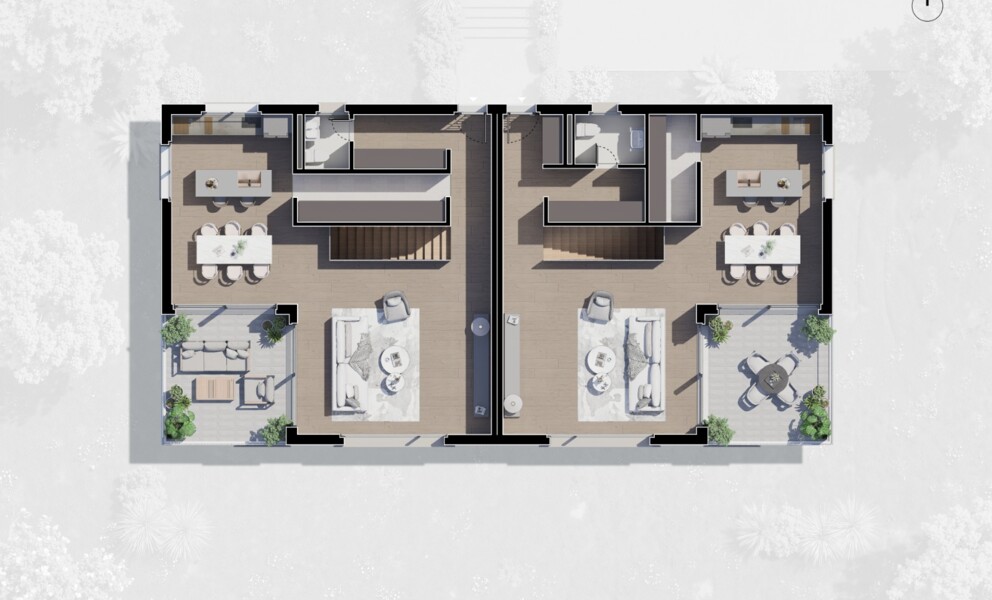 PROJET NEUF - 6 MAISONS A VILLARS-BURQUIN AVEC VUE PLONGEANTE SUR LE LAC !