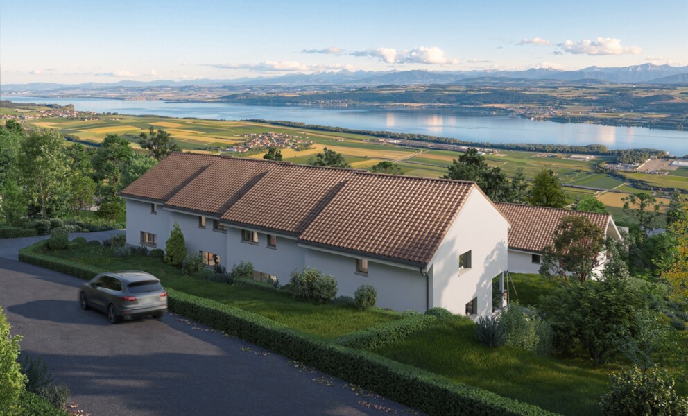 PROJET NEUF - 6 MAISONS A VILLARS-BURQUIN AVEC VUE PLONGEANTE SUR LE LAC !