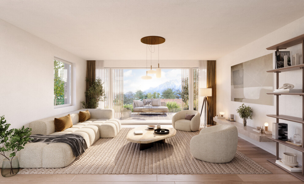 Projet neuf : villas contiguës avec vue panoramique