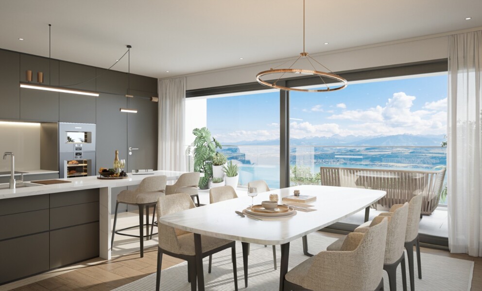 PROJET NEUF - 6 MAISONS A VILLARS-BURQUIN AVEC VUE PLONGEANTE SUR LE LAC !