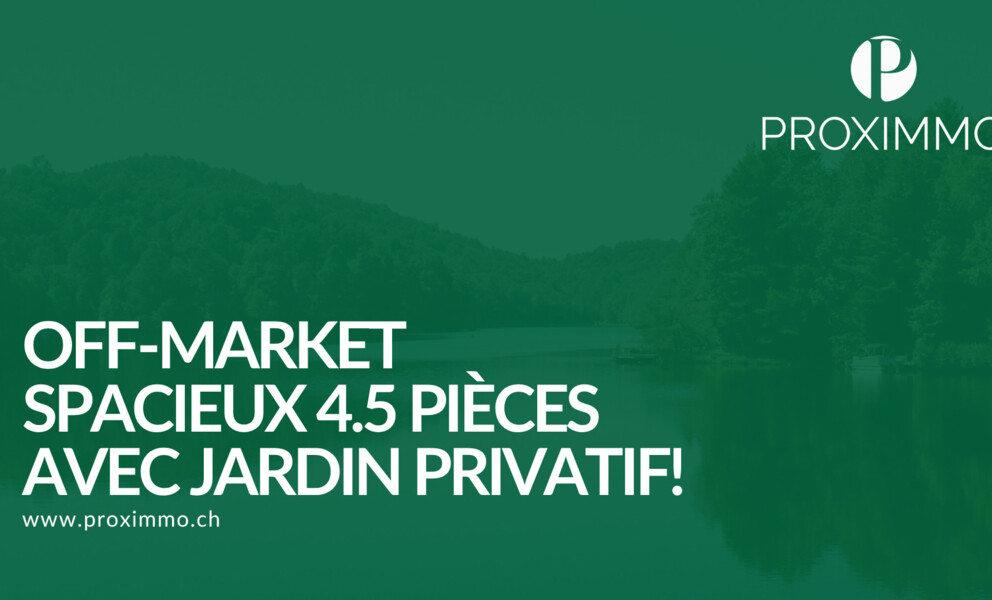 MAGNIFIQUE APPARTEMENT CONTEMPORAIN AVEC GRAND JARDIN !