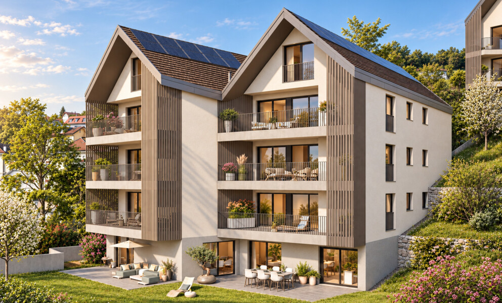 VUE LAC / CHANTIER EN COURS