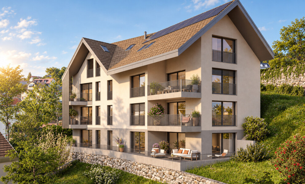 VUE LAC / CHANTIER EN COURS