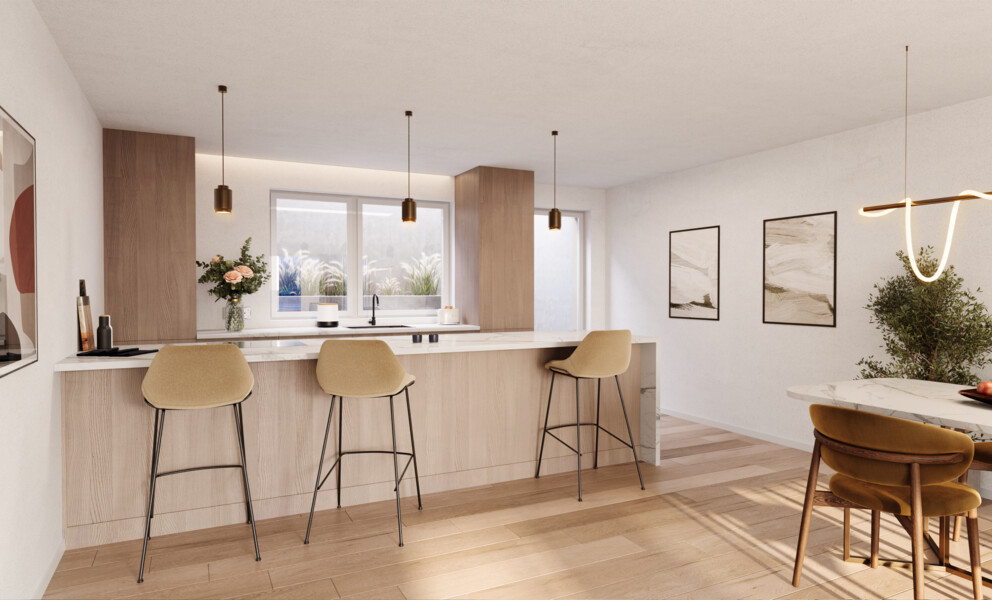 Projet neuf : villas contiguës avec vue panoramique