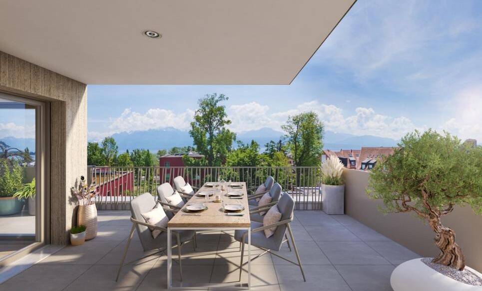 Sublime attique de 4.5 pièces avec une vue sur le Lac