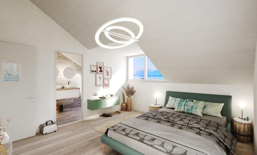 MAGNIFIQUE PROJET DE VILLAS AVEC VUE SUR LE LAC LEMAN ET LES ALPES