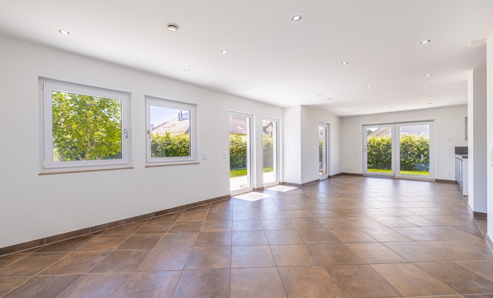 Exclusivité Proximmo - Villa individuelle Minergie 5.5 pièces à Bavois avec jardin, terrasse et garage double