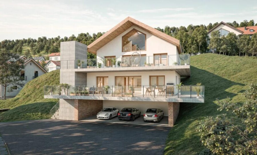 APPARTEMENT-TERRASSE AVEC VUE PLONGEANTE SUR LE LAC !