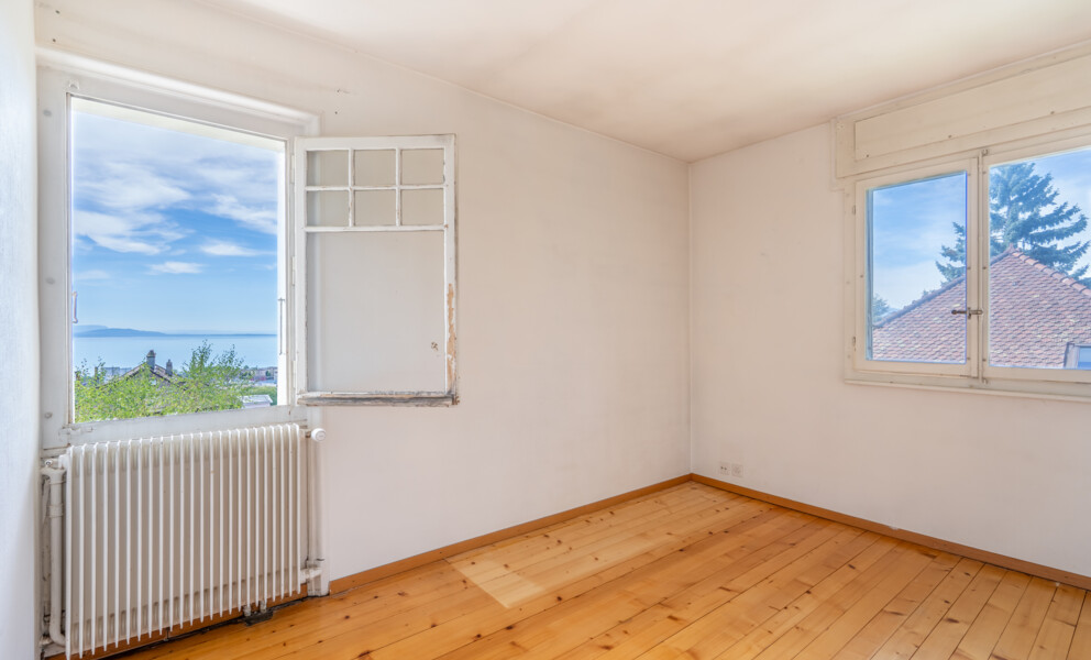 EXCLUSIF À LAUSANNE — MAISON 6PCES, VUE LAC & JARDIN