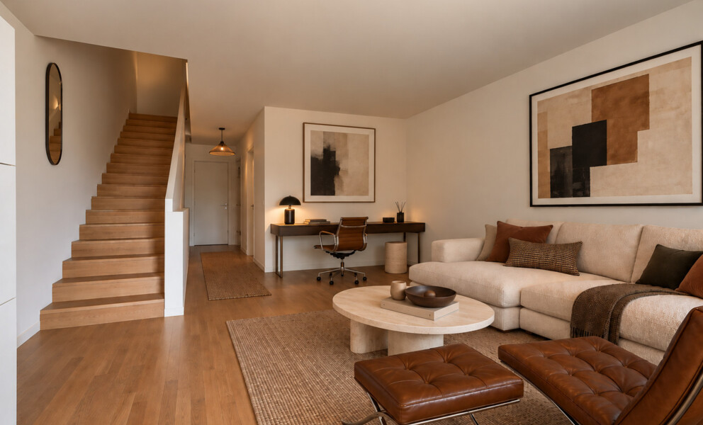 Un triplex familial aux portes de Lausanne, entre nature et confort contemporain.