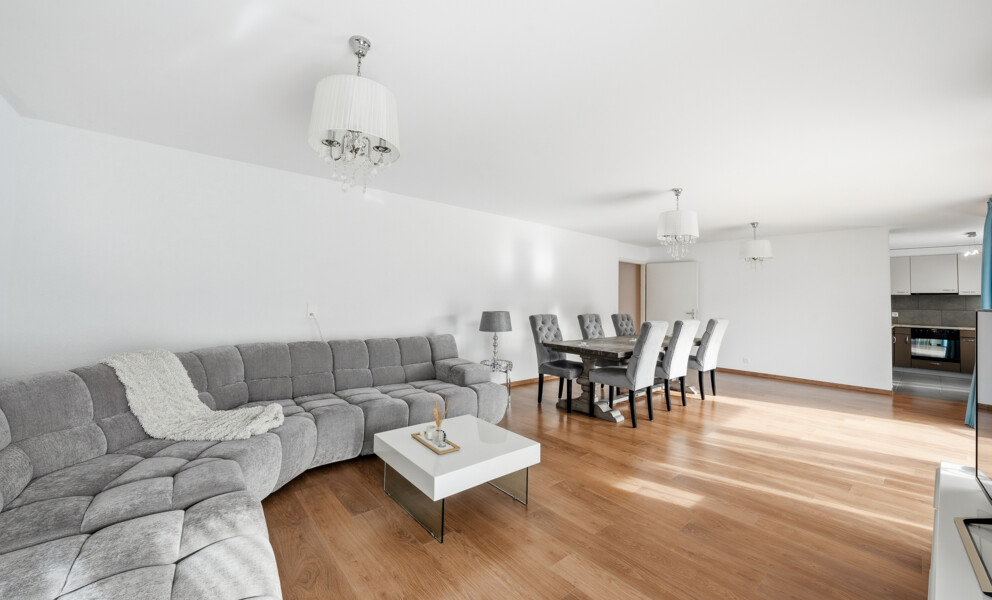 À DEUX PAS DES RIVES — SPACIEUX ATTIQUE AVEC BALCON ET VUE LAC 